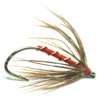 softhackles.com – Soft Hackle Wet Fly – Orange Grouse