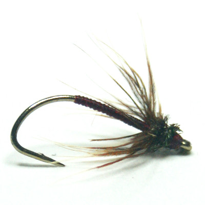 softhackles.com – Soft Hackle Wet Fly – Claret Spanish Needle Fly